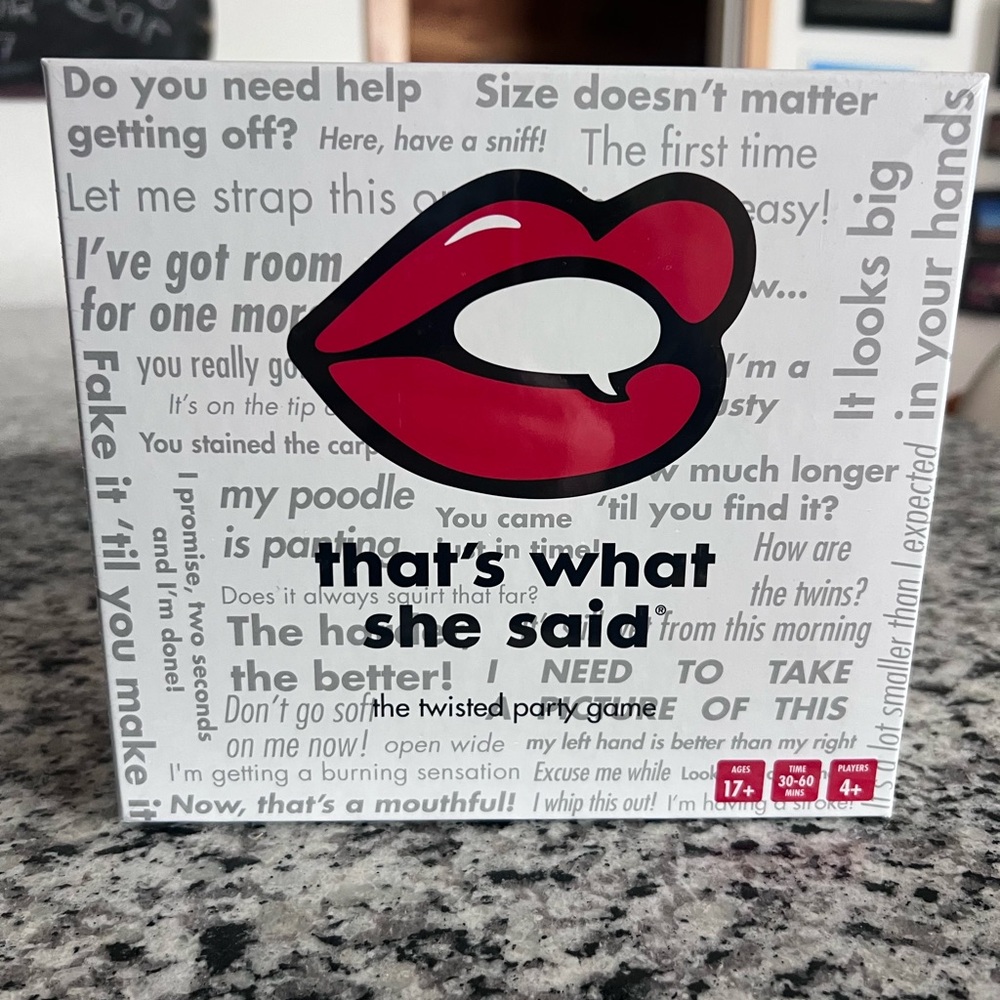 That's What She Said Party Game
